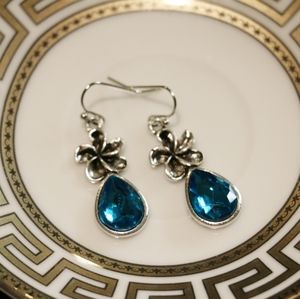 Drop Ocean Blue Stone Earings